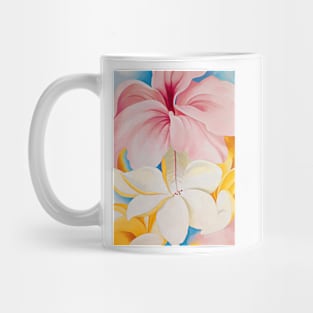 Georgia O'Keeffe Hibiscus with Plumeria Art Print Flower Painting Poster American Painter Mug